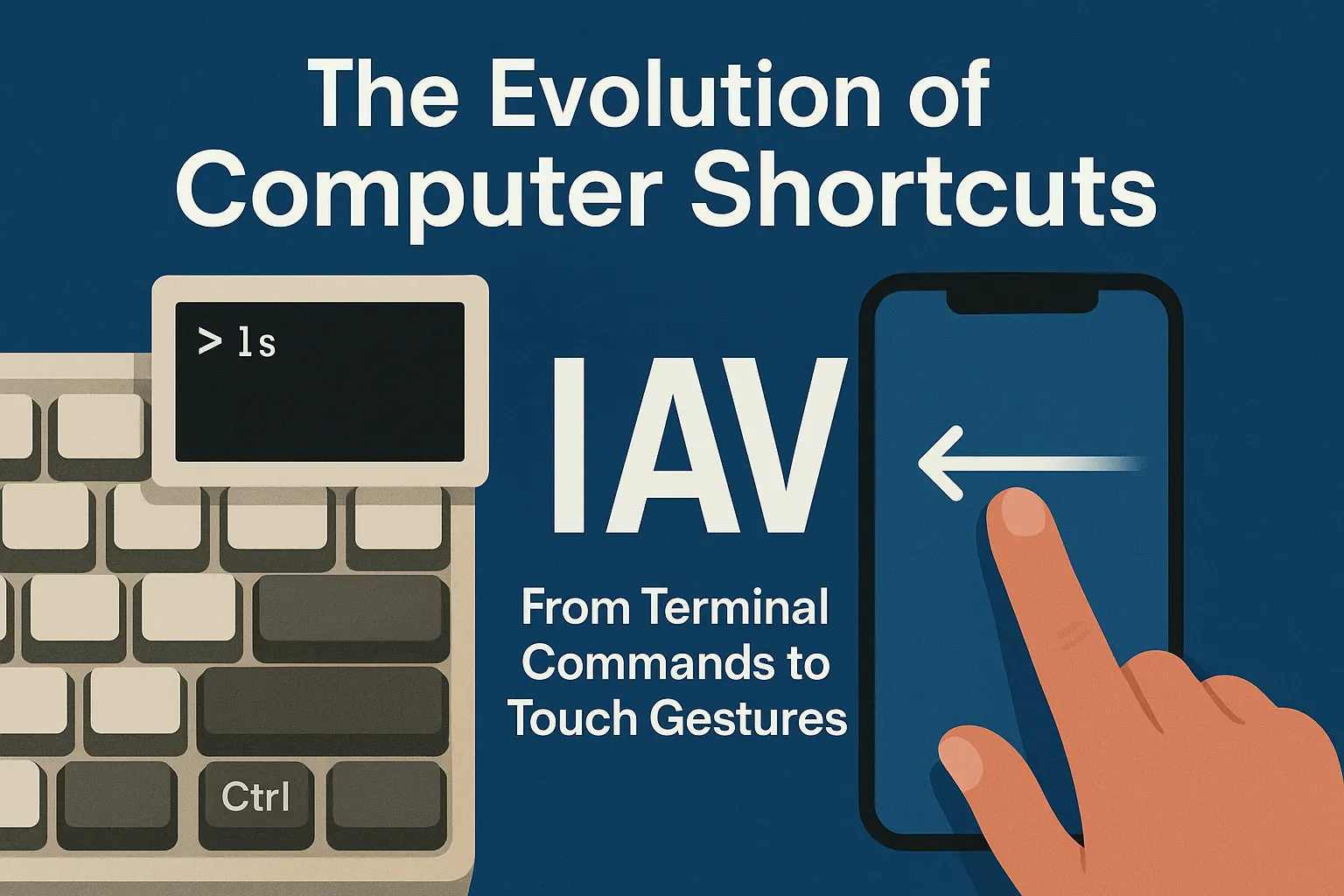 The evolution of computer shortcuts