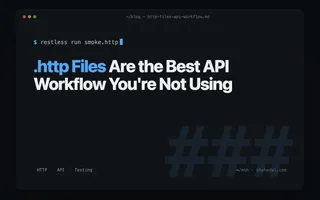 The .http file API workflow