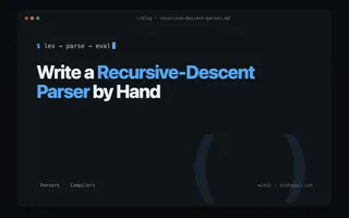 Writing a recursive-descent parser by hand